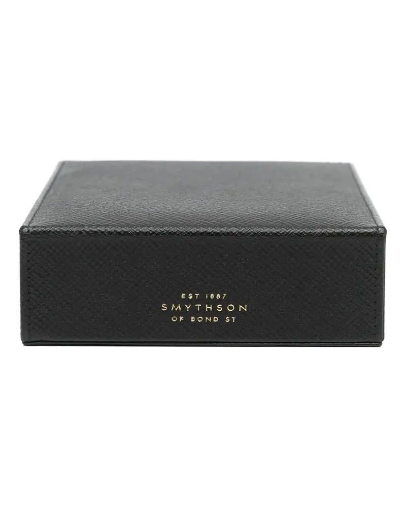 Smythson Schmuckschatulle aus Leder - Schwarz Schwarz