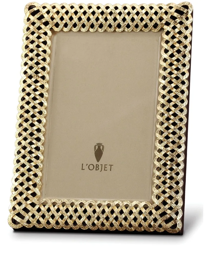 L’OBJET Braid Bilderrahmen (13cm x 18cm) - Gold Gold