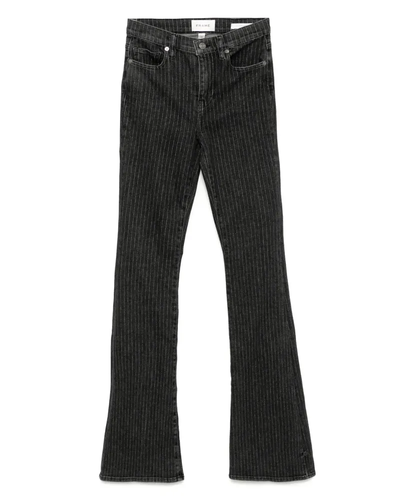 Frame Denim Jeans mit ausgestelltem Bein - Schwarz Schwarz