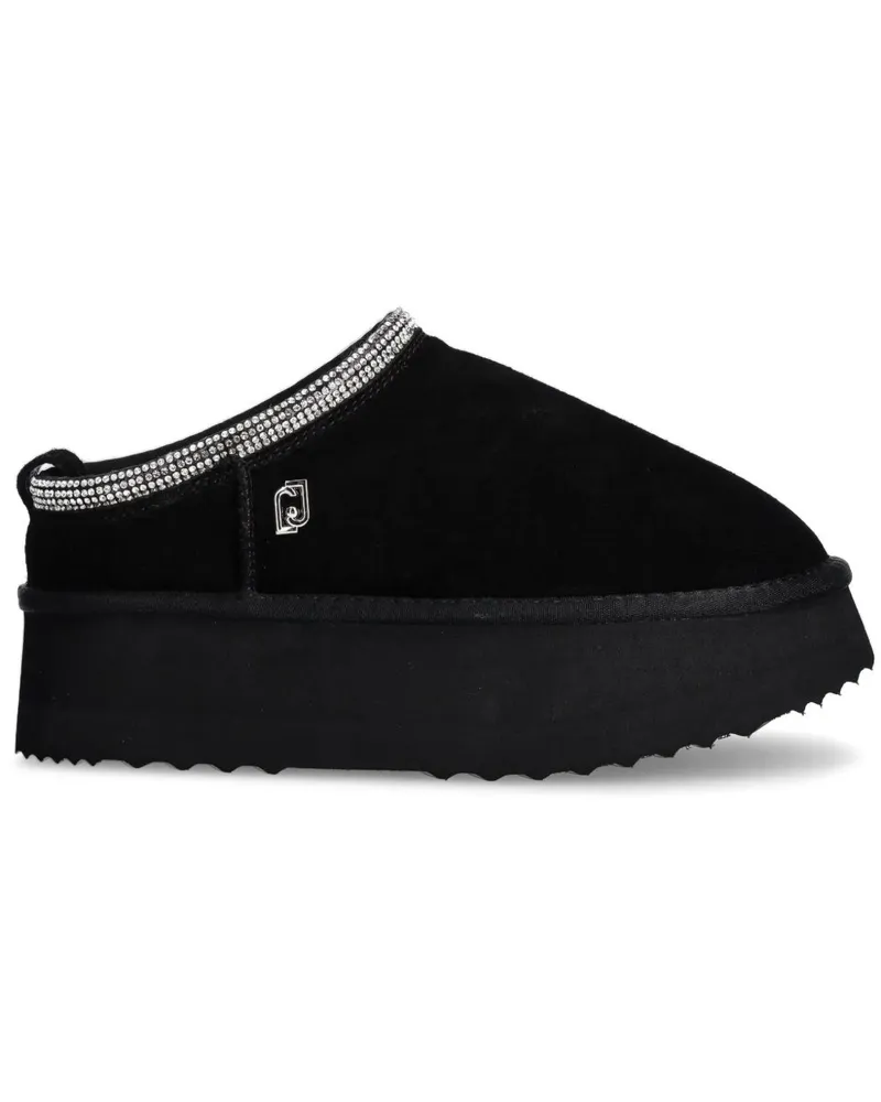 Liu Jo Slipper aus Wildleder - Schwarz Schwarz