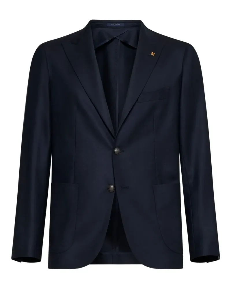 Tagliatore patch-pockets single-breasted blazer - Blau Blau