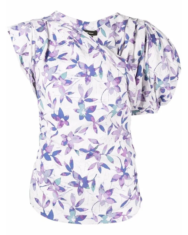 Isabel Marant Madinea Bluse mit blumigem Print Violett