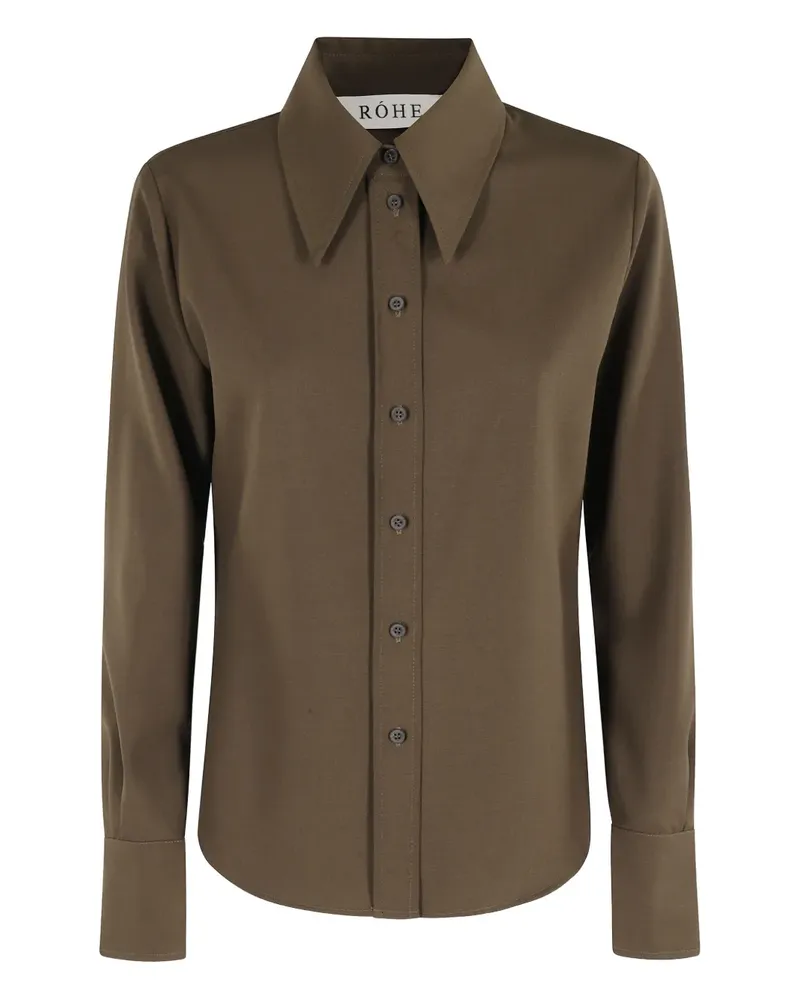 Róhe Hemd mit Knöpfen - Braun Braun