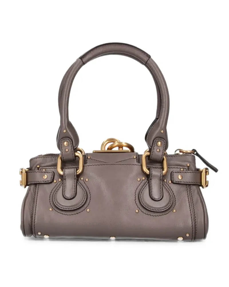Chloé small Paddington leather shoulder bag - Grau Grau