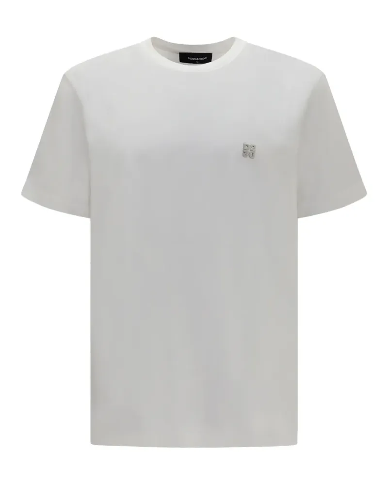 Dsquared2 logo-plaque T-shirt - Weiß Weiß