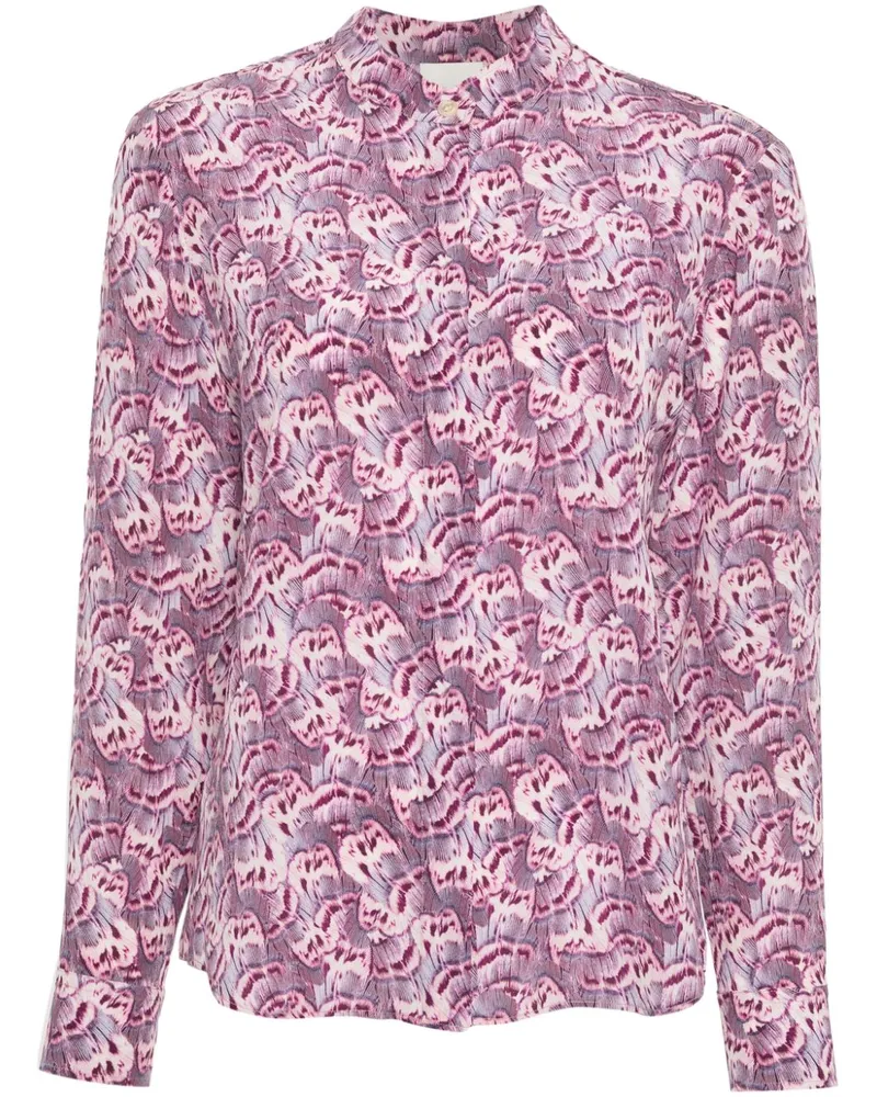 Isabel Marant Ilda Hemd mit Blumen-Print Violett