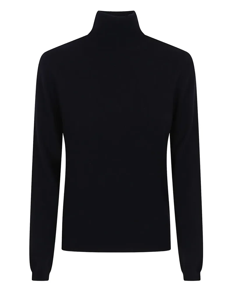 ALLUDE Kaschmirpullover mit Stehkragen - Blau Blau