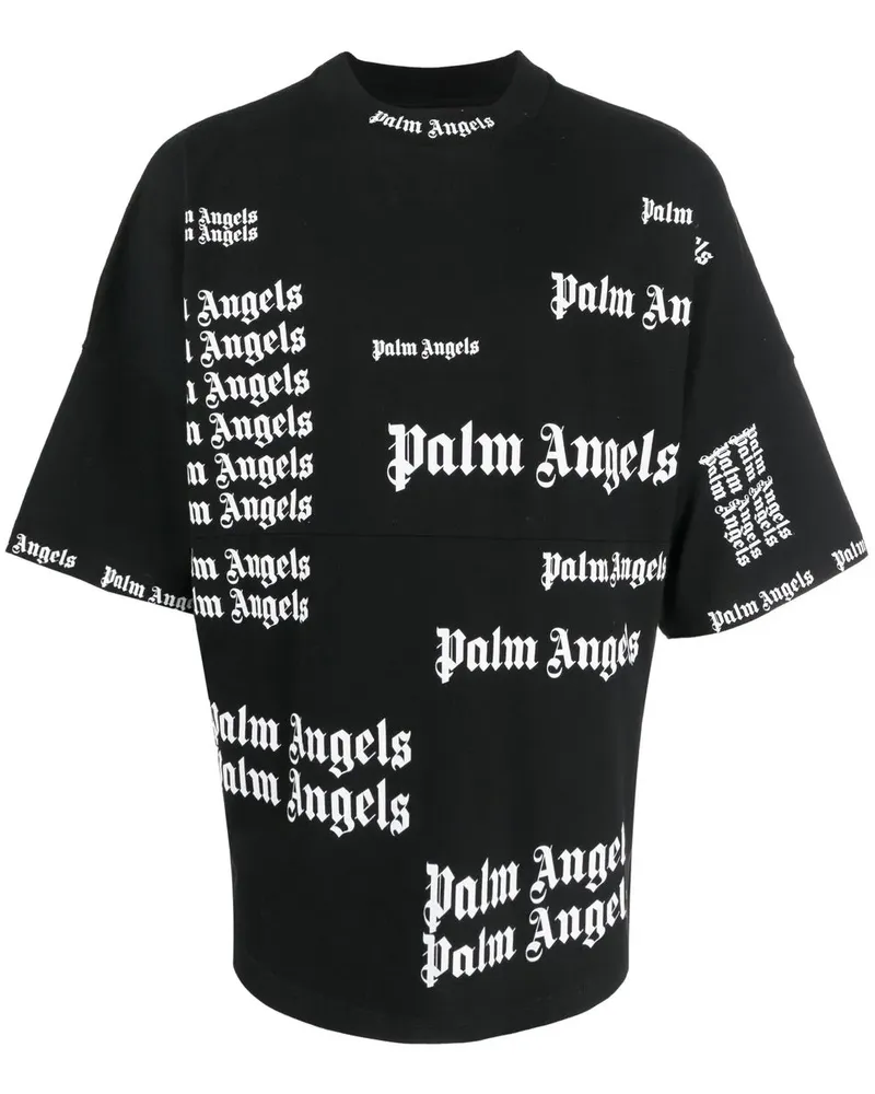 Palm Angels Ultra Logo Over T-Shirt - Schwarz Schwarz