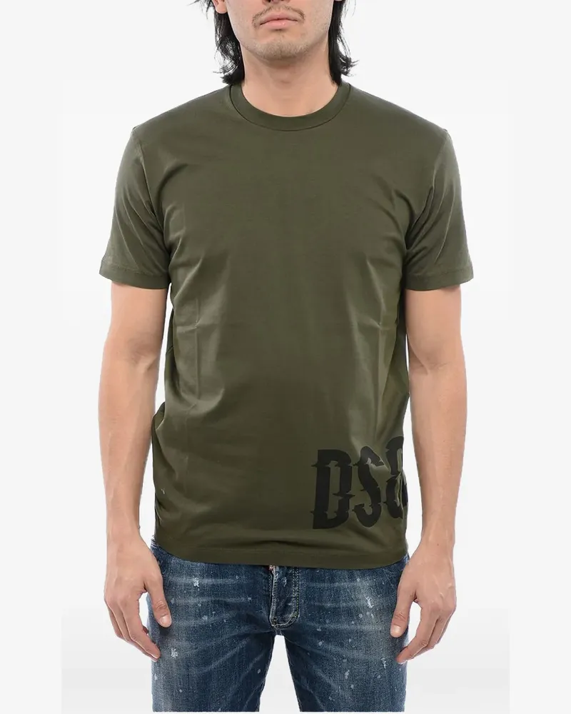 Dsquared2 T-Shirt mit Logo-Print - Grün Grün