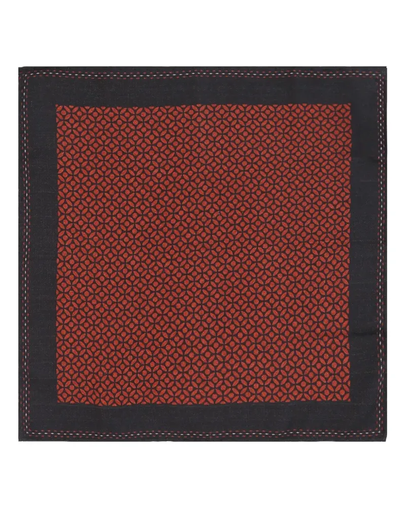 Brunello Cucinelli geometric-print scarf - Rot Rot