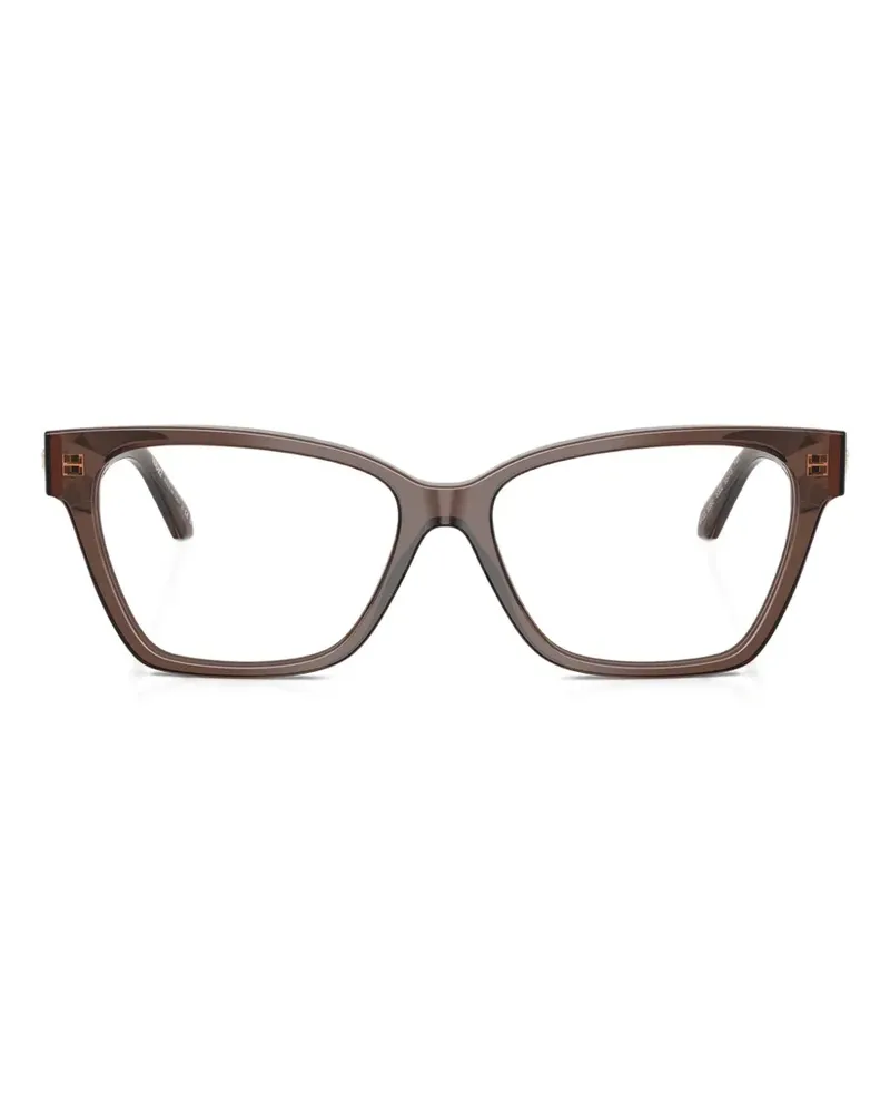 Versace Brille mit Butterfly-Gestell - Braun Braun