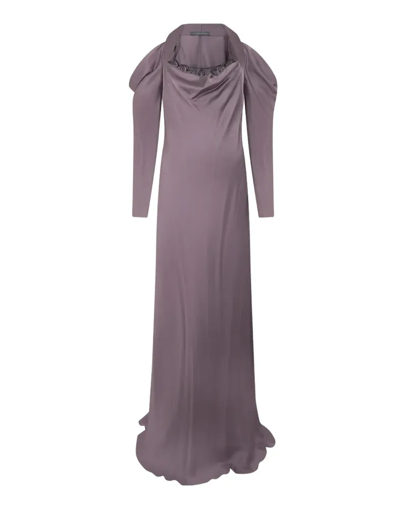 Alberta Ferretti Drapiertes Maxikleid - Violett Violett