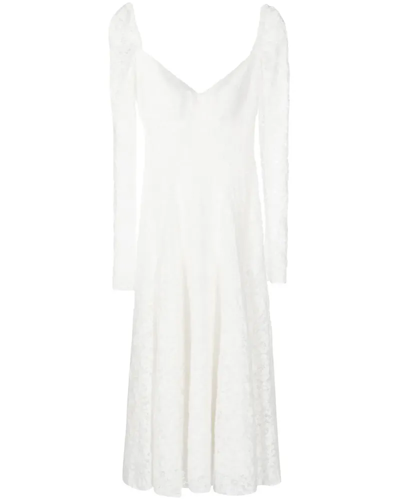 ANOUKI Midikleid aus Spitze - Weiß Weiß