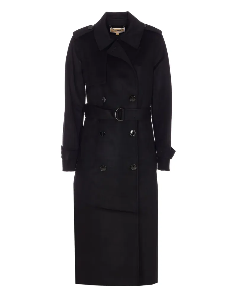 Michael Kors Doppelreihiger Mantel - Schwarz Schwarz