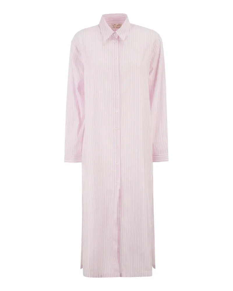 MC2 Saint Barth Gestreiftes Adeline Maxikleid - Rosa Rosa