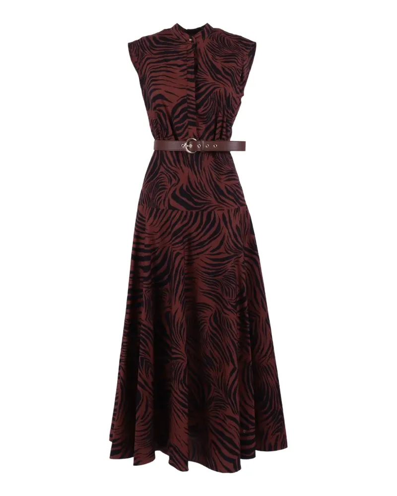 Max Mara West zebra-print dress - Braun Braun