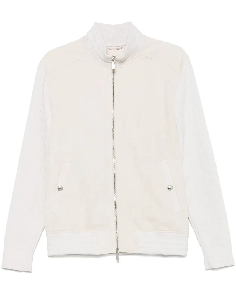 Eleventy Jacke mit Kontrasteinsätzen - Nude Nude