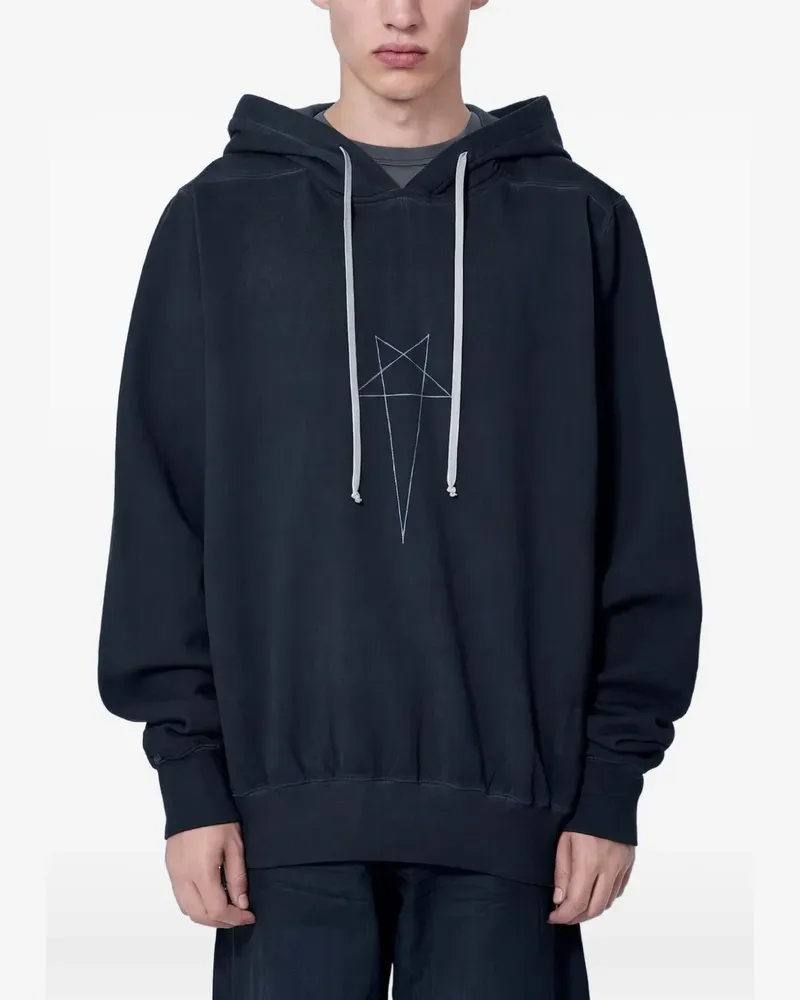 DRKSHDW by Rick Owens Hoodie mit Pentagramm-Print - Schwarz Schwarz