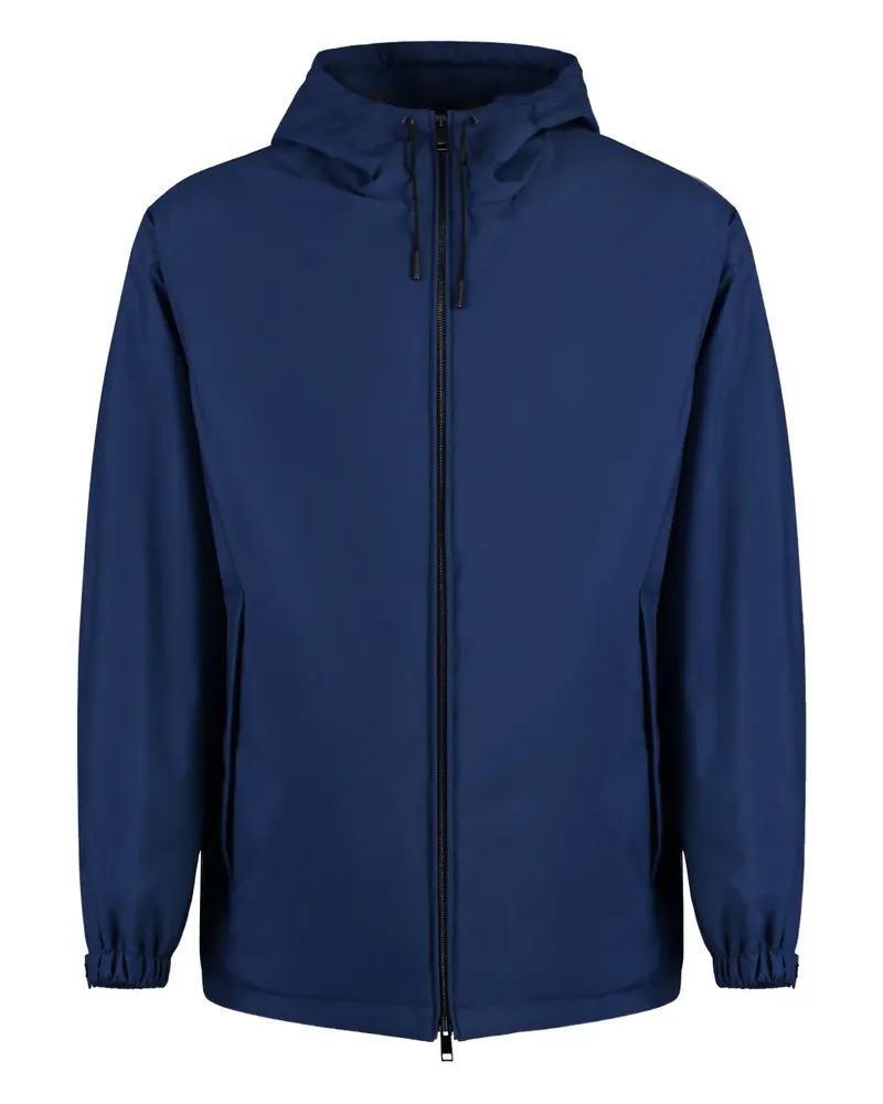Ermenegildo Zegna Windbreaker mit Kapuze - Blau Blau