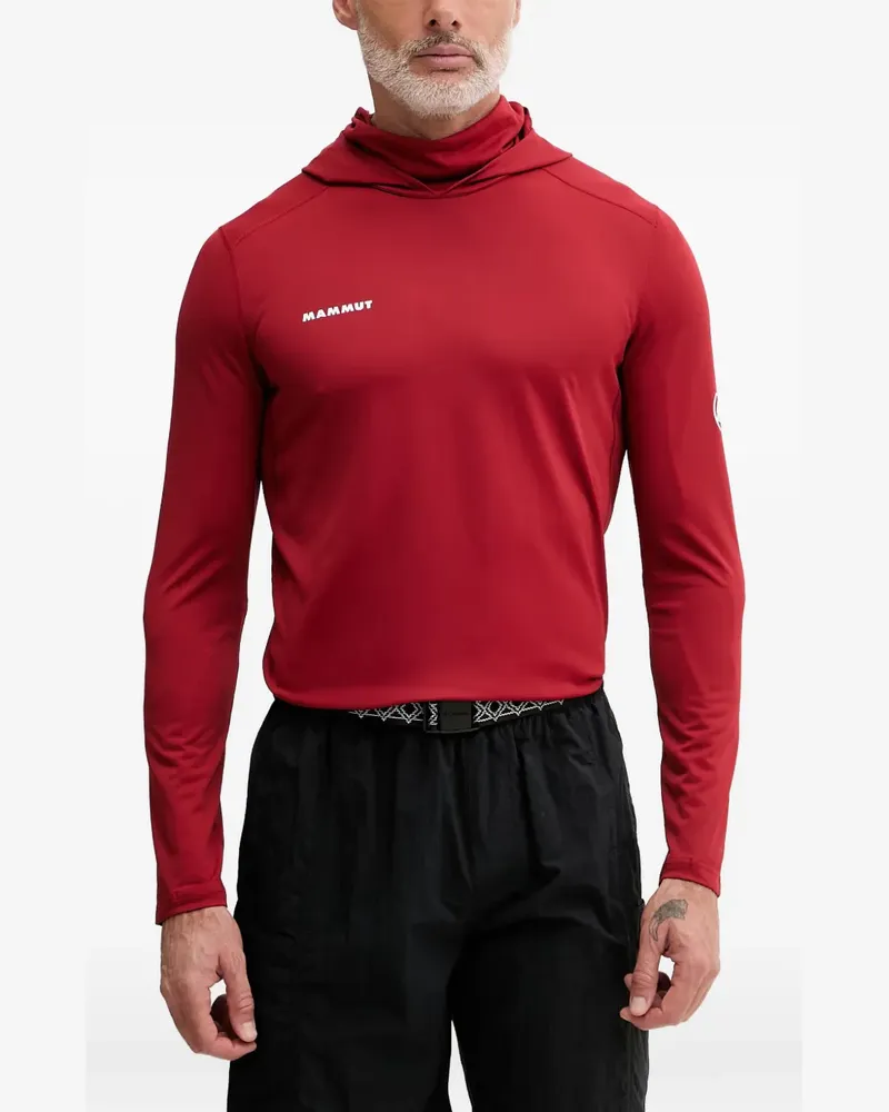 Mammut Selun FL Hoodie mit Logo-Print - Rot Rot