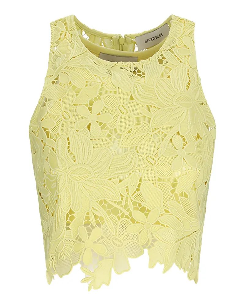 SPORTMAX macramé top - Gelb Gelb