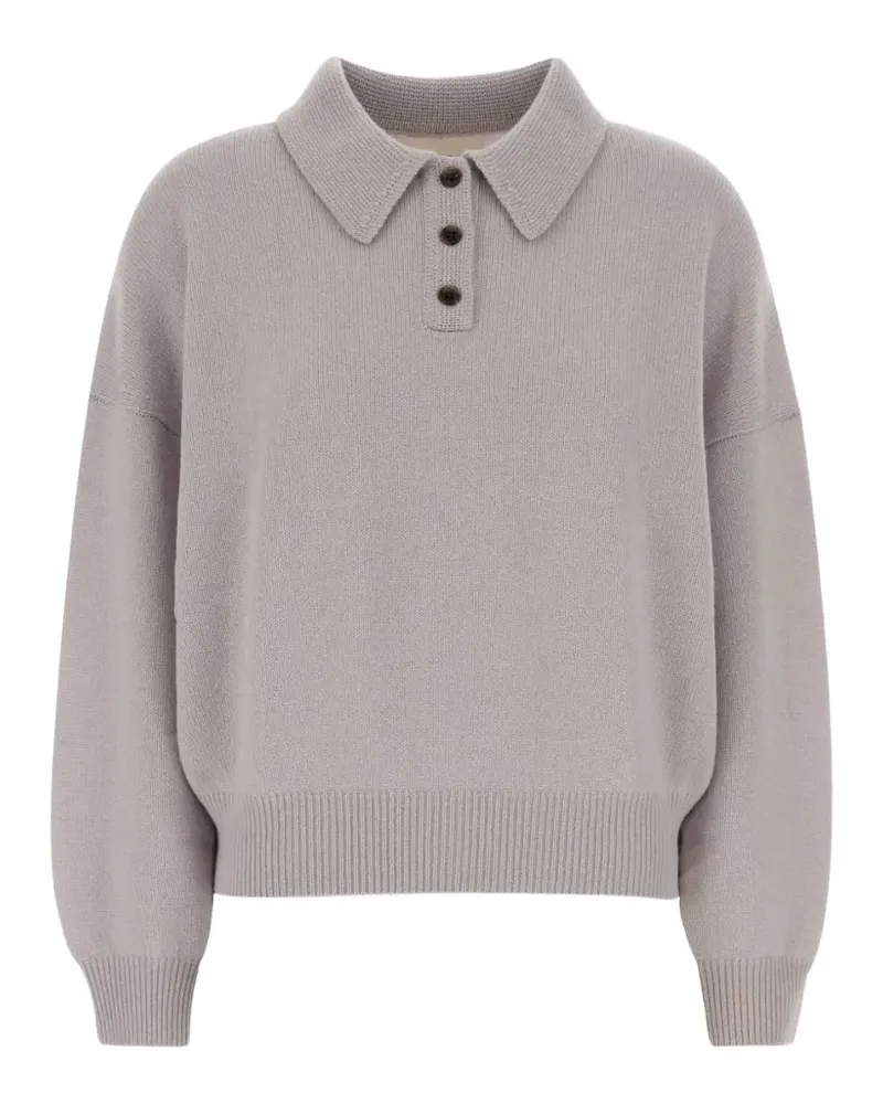 Lisa Yang Etta Kaschmir-Polopullover - Grau Grau
