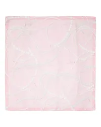 Lanvin Seidenschal mit Perlen-Print Rosa