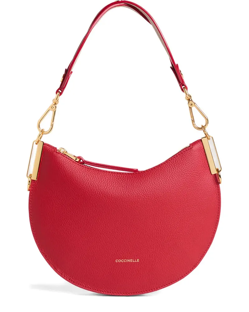 Coccinelle zip logo-detail shoulder bag - Rot Rot