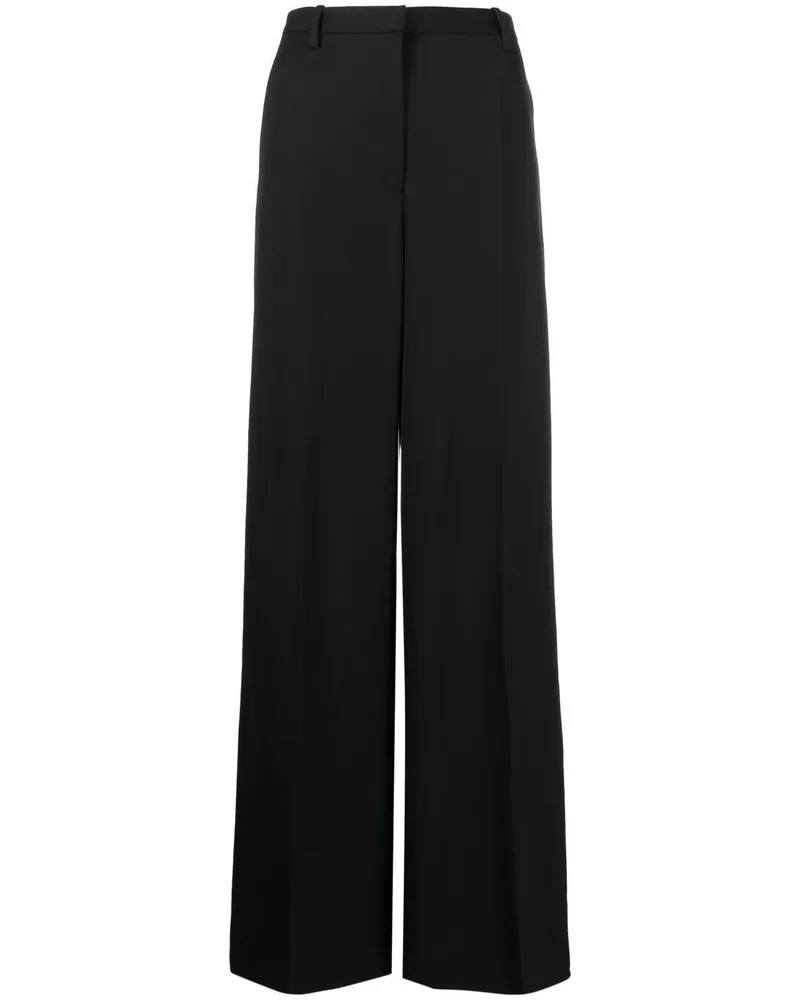 Versace High-Waist-Hose mit weitem Bein - Schwarz Schwarz
