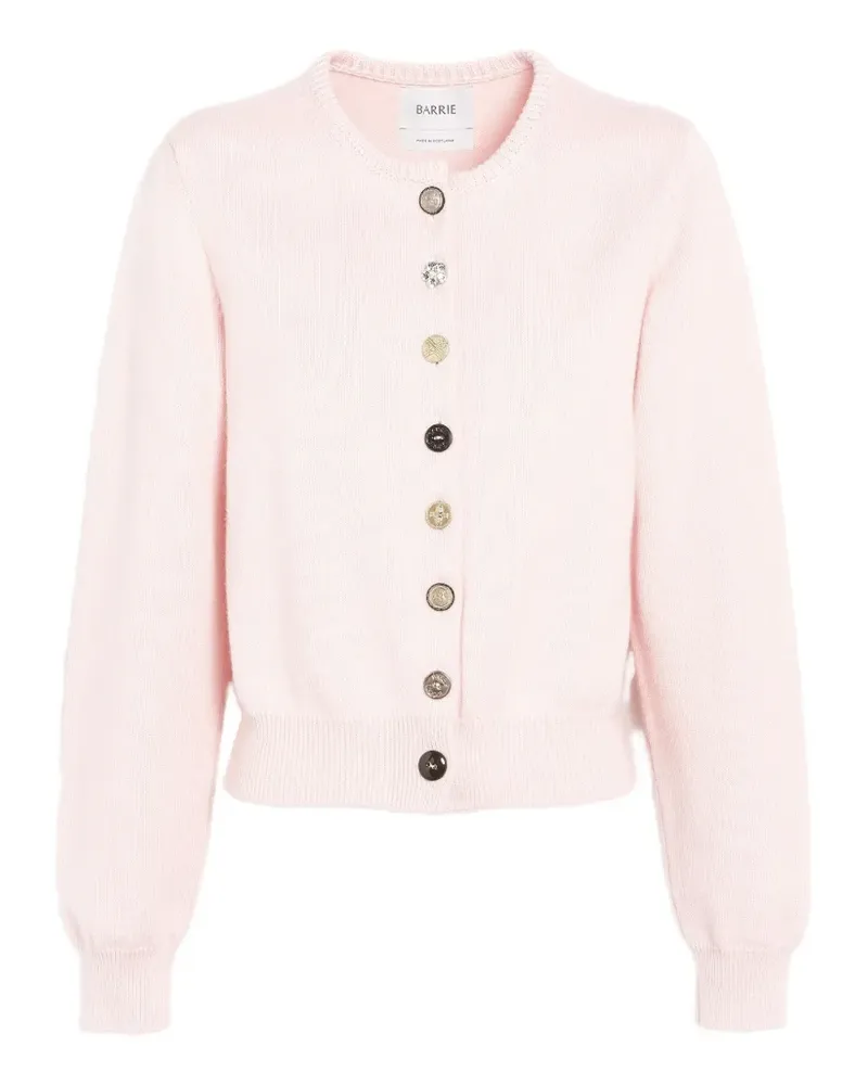 Barrie Cardigan mit Knöpfen - Rosa Rosa