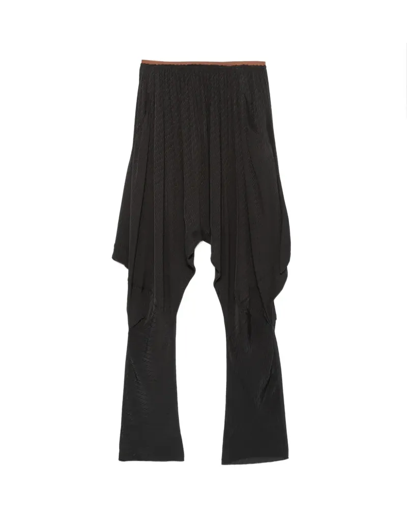 KIKO KOSTADINOV Drapierte Tess Hose - Schwarz Schwarz