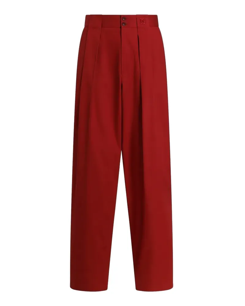 Dolce & Gabbana Hose aus Stretch-Gabardine - Rot Rot