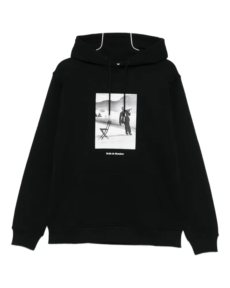 Drôle de Monsieur LE HOODIE ICE SKATING WAITER - Schwarz Schwarz