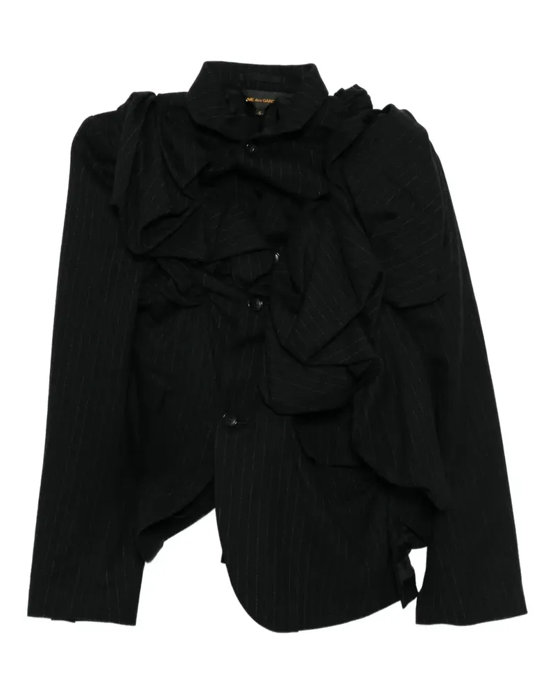 Comme des Garçons Drapierte Jacke - Schwarz Schwarz