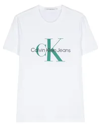 Calvin Klein T-Shirt mit Logo-Print Weiß