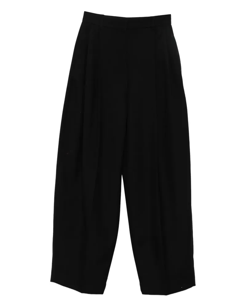 Jacquemus Hose mit Falten - Schwarz Schwarz