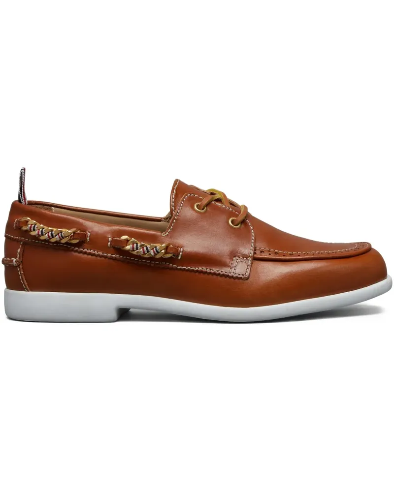 Thom Browne Schnürschuhe mit Kettendetail - Braun Braun