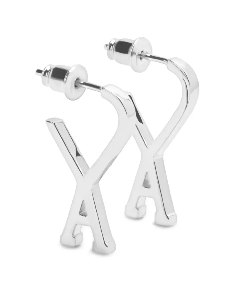 AMI Paris Kleine Ami de Coeur Creolen - Silber Silber