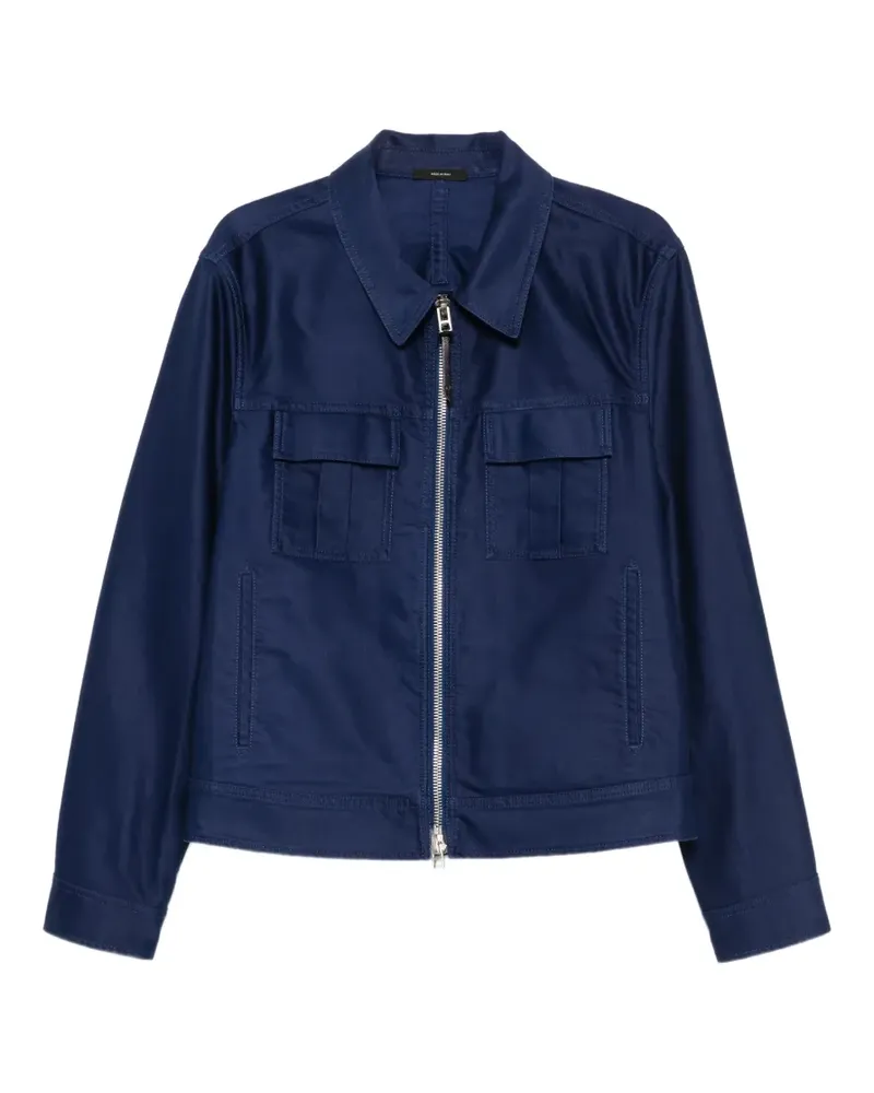 Tom Ford Jacke mit Reißverschluss - Blau Blau