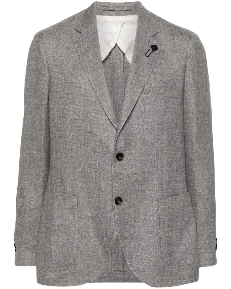 LARDINI Einreihiges Special Sakko - Grau Grau