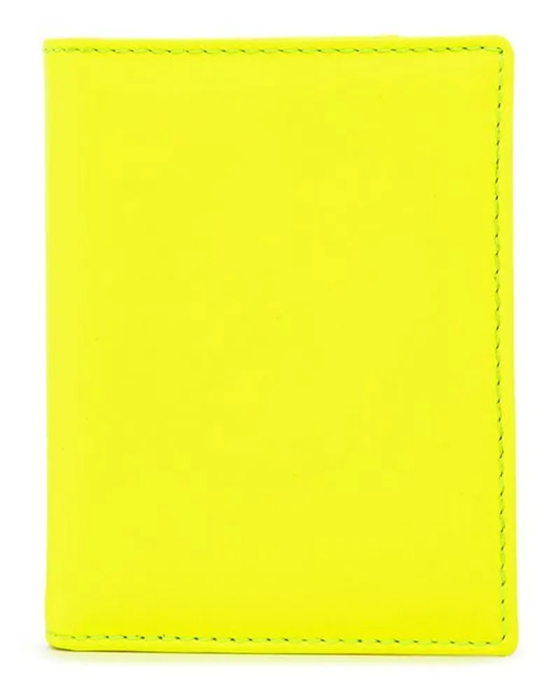 Comme des Garçons Kartenetui in Colour-Block-Optik - Gelb Gelb