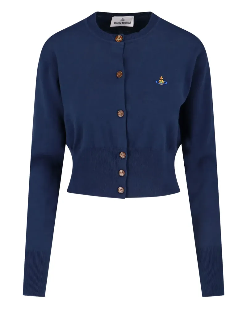 Vivienne Westwood Cardigan mit Orb-Verzierung - Blau Blau