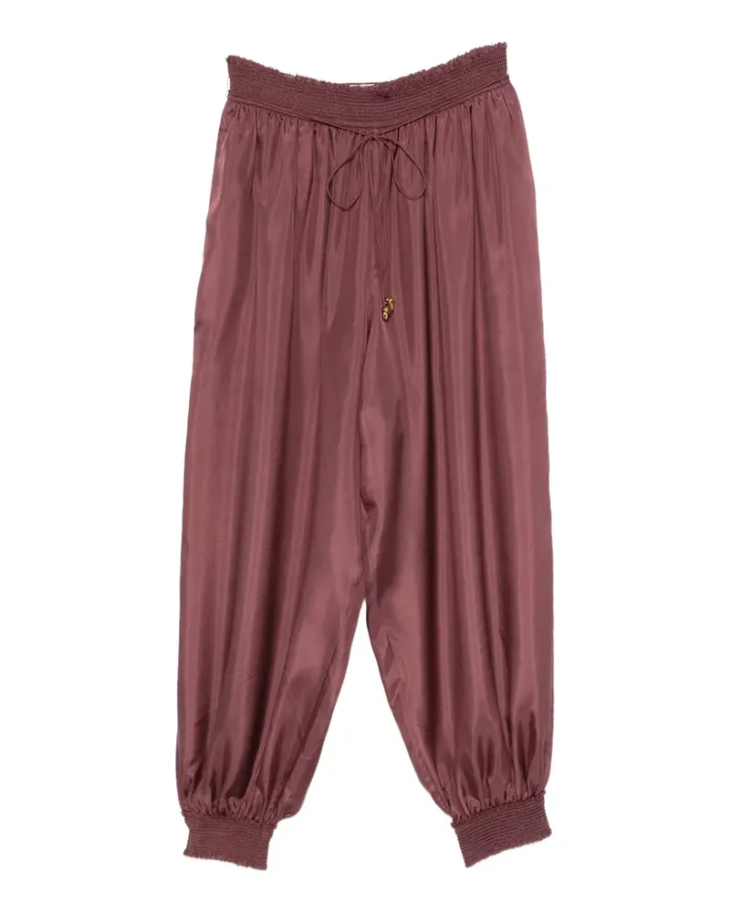 Zimmermann Aster elasticated-waistband trousers - Violett Violett