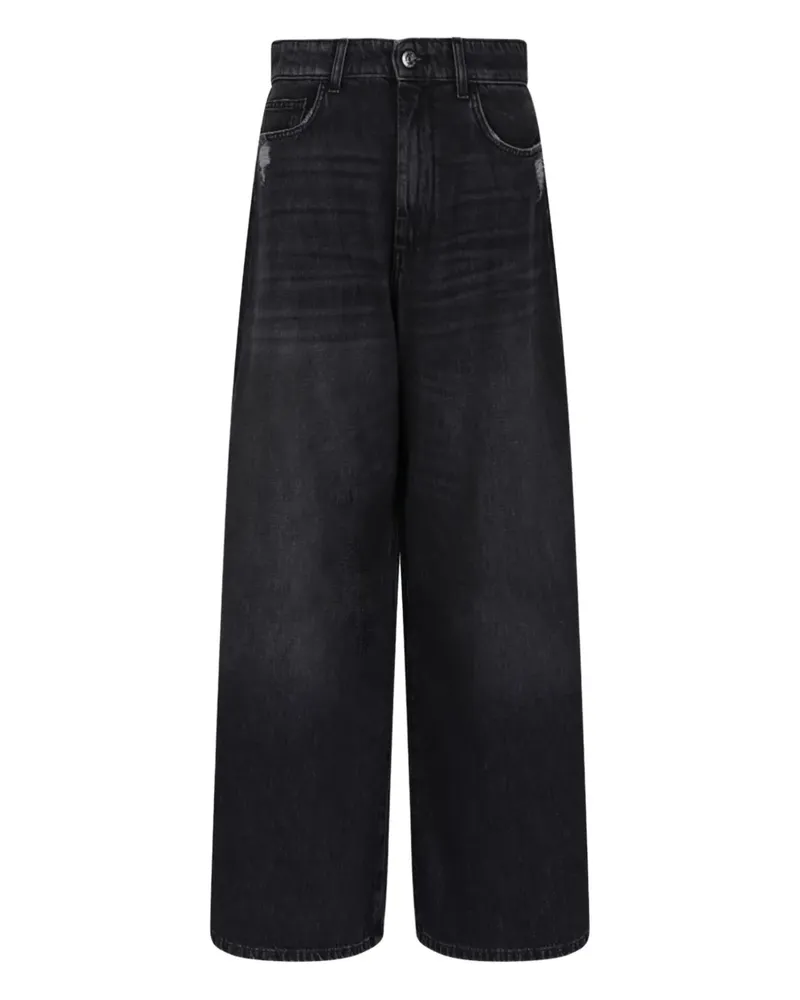 Caractère Jeans mit Logo-Patch - Schwarz Schwarz