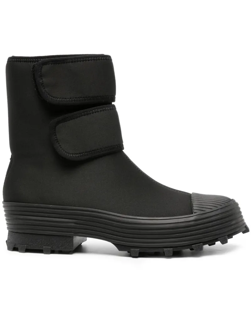Camper Traktori Stiefel mit Klettverschluss - Schwarz Schwarz