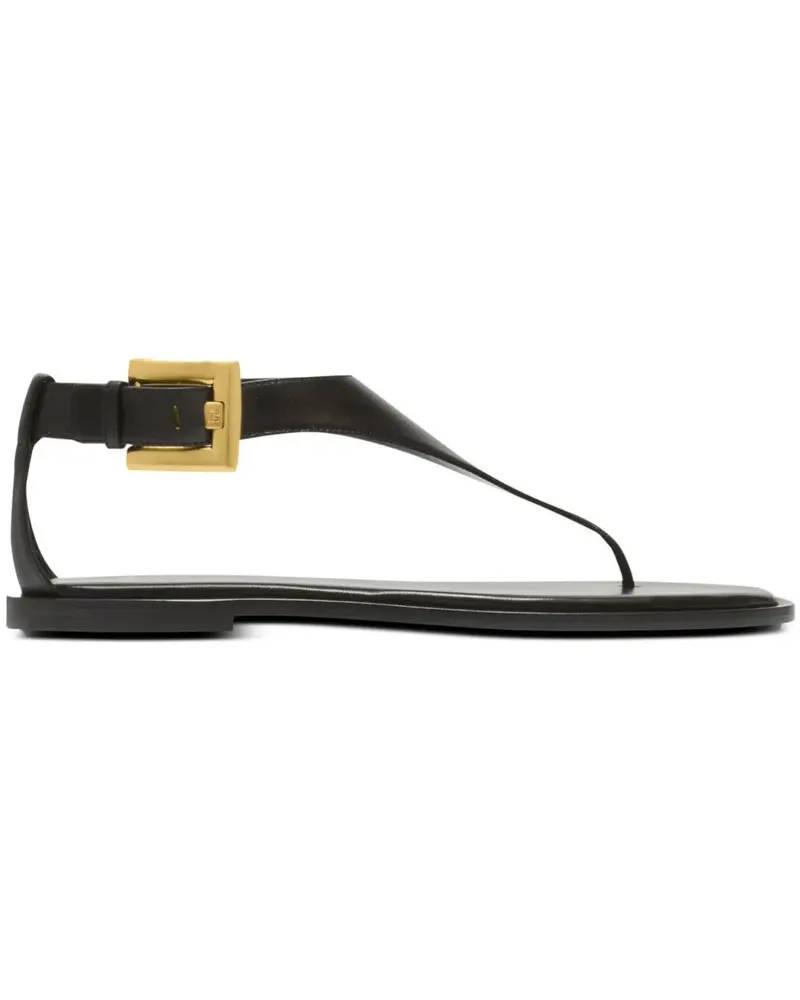 Balmain Anthem Sandalen mit Zehenriemen - Schwarz Schwarz