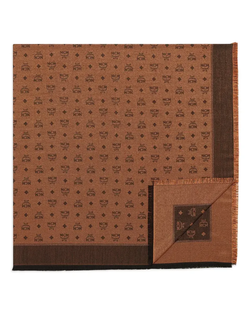 MCM Schal mit Monogrammmuster - Braun Braun