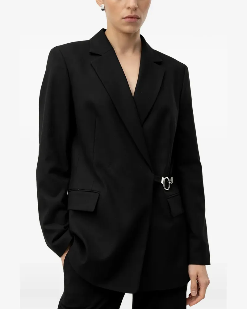 HUGO BOSS Blazer mit fallendem Revers - Schwarz Schwarz