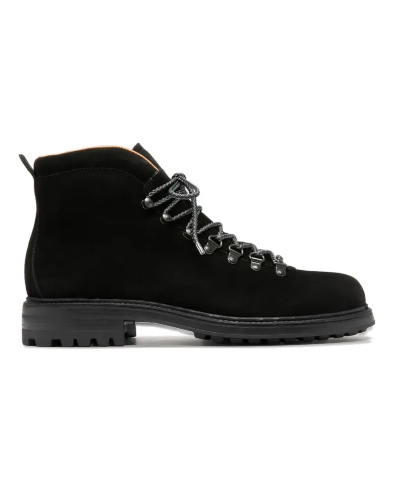 Officine Creative Italia lace-up fastening leather boots - Schwarz Schwarz