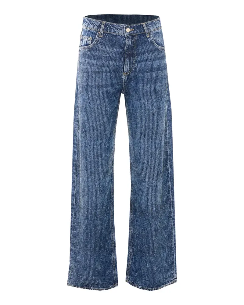 Liu Jo rhinestone-embellishmwe jeans - Blau Blau